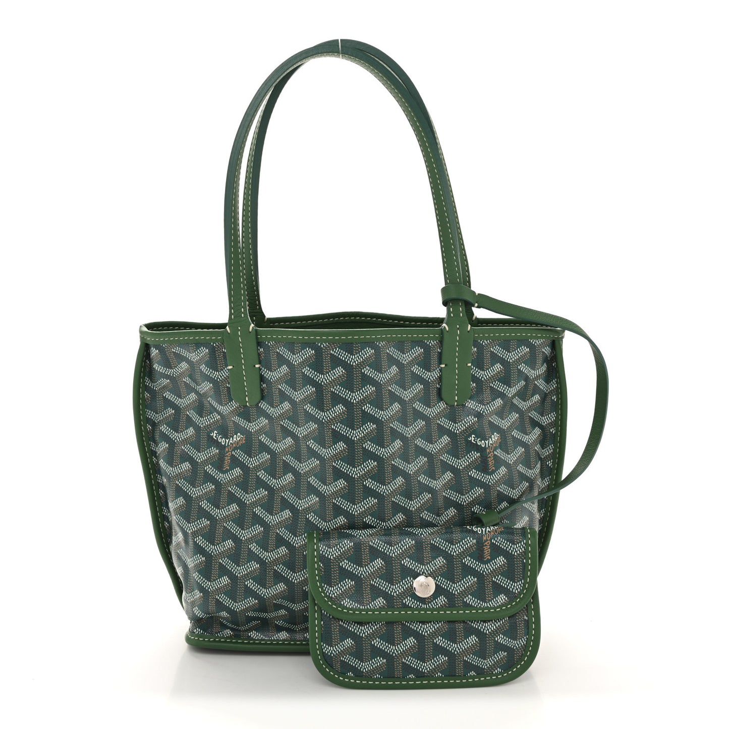 Goyardine Reversible Mini Anjou Green