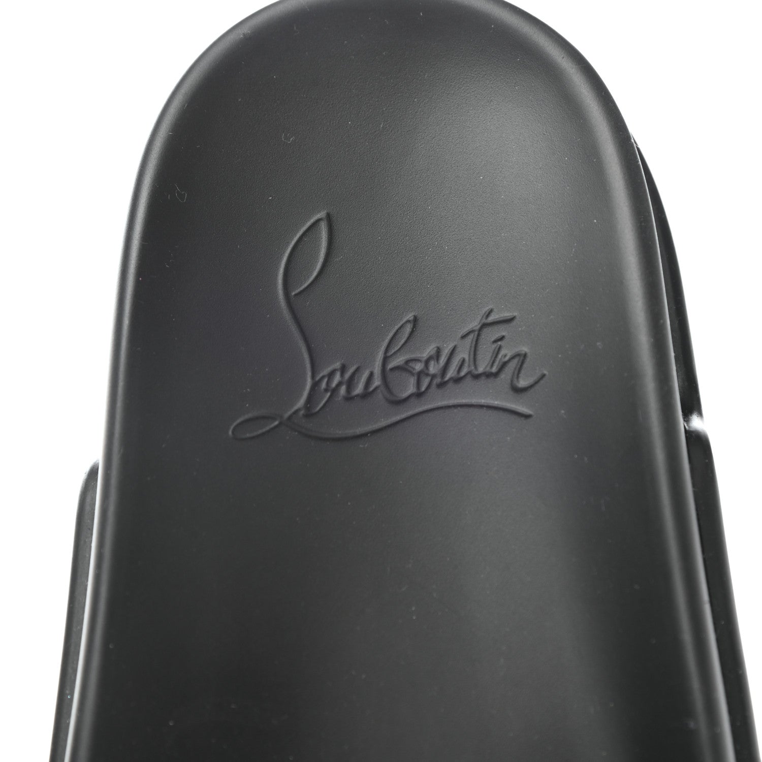 Christian Louboutin Calfskin Studded Pool Fun Platform Flat Slide Sandals 43 Black 6 of 10