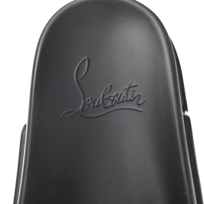 Christian Louboutin Calfskin Studded Pool Fun Platform Flat Slide Sandals 43 Black 6 of 10