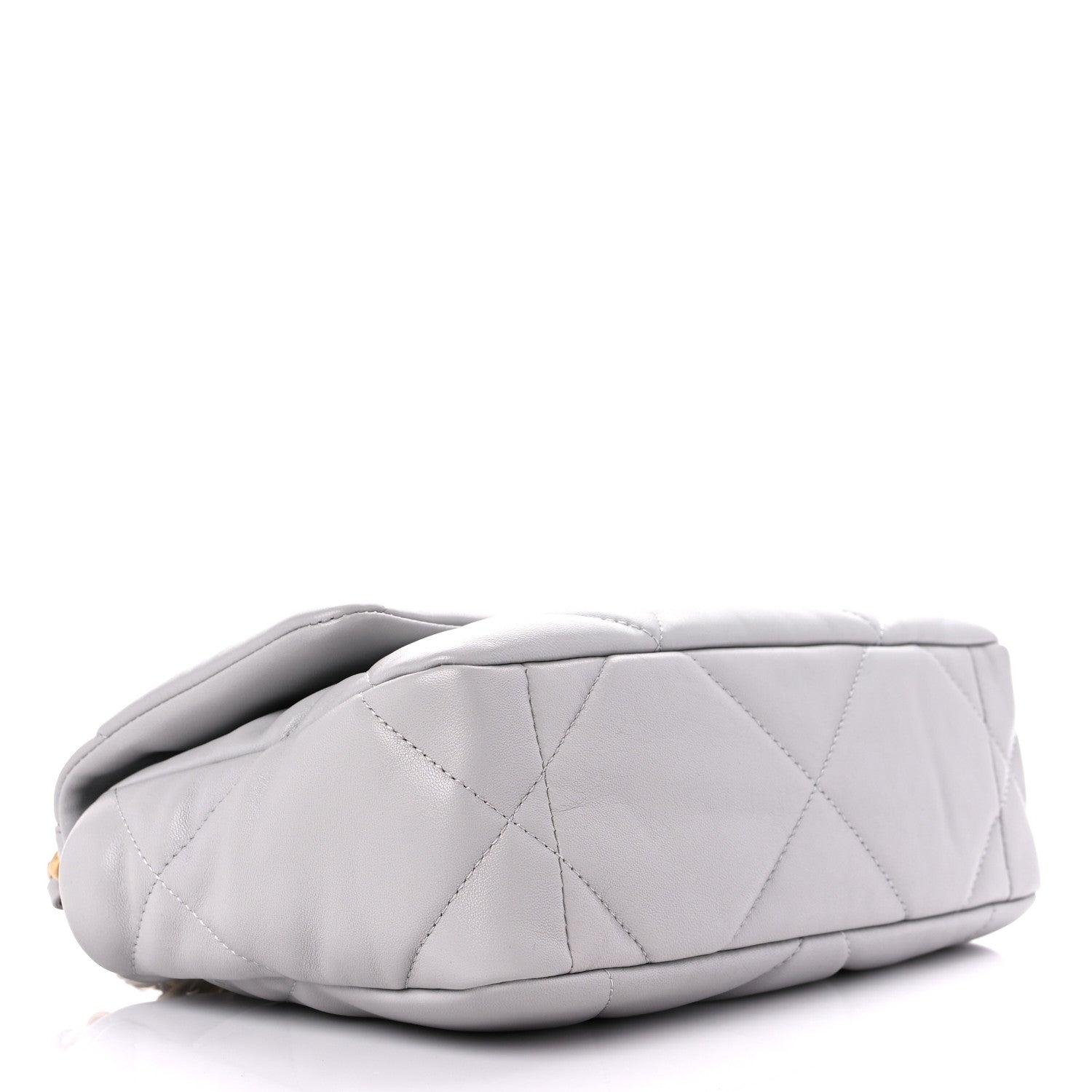Chanel Lambskin Quilted Medium Chanel 19 Flap Grey 4 of 9