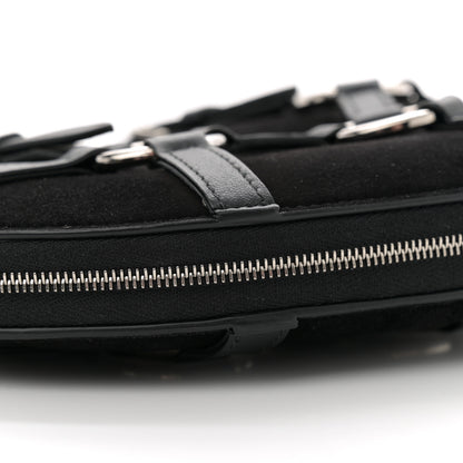 Alaia Suede Goatskin Harness Le Coeur Bag Black 8 of 10