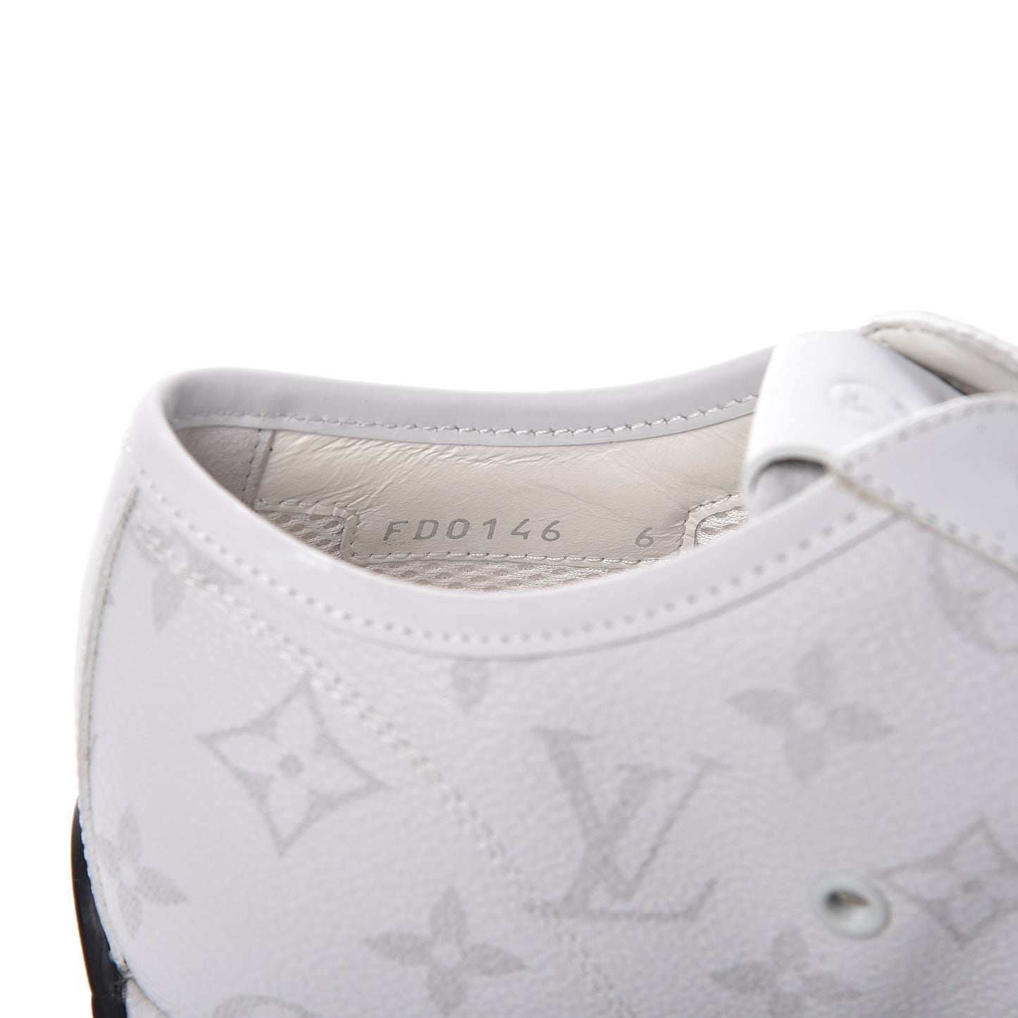 Calfskin Monogram Wilderness Sneaker 6 White