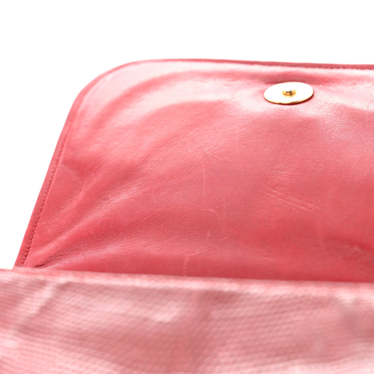 Lizard CC Mini Flap Bag Red