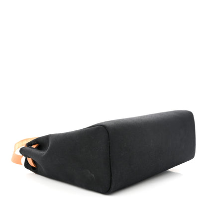 Hermes Toile Vache Calfskin Herbag 30 PM Black Natural 4 of 12