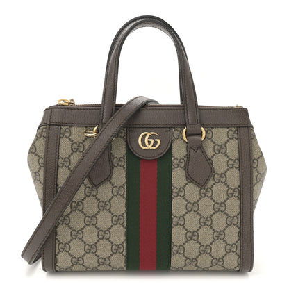 Gucci GG Supreme Monogram Small Ophidia Tote Bag Brown 1 of 12