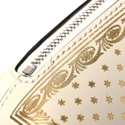 Gucci X SEGA Calfskin GUCCY Stars Mini Dome Shoulder Bag Mystic White Gold 13 of 14