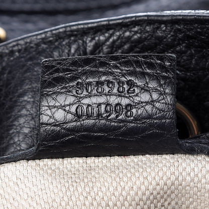 Gucci Pebbled Calfskin Medium Soho Chain Shoulder Bag Black 7 of 7