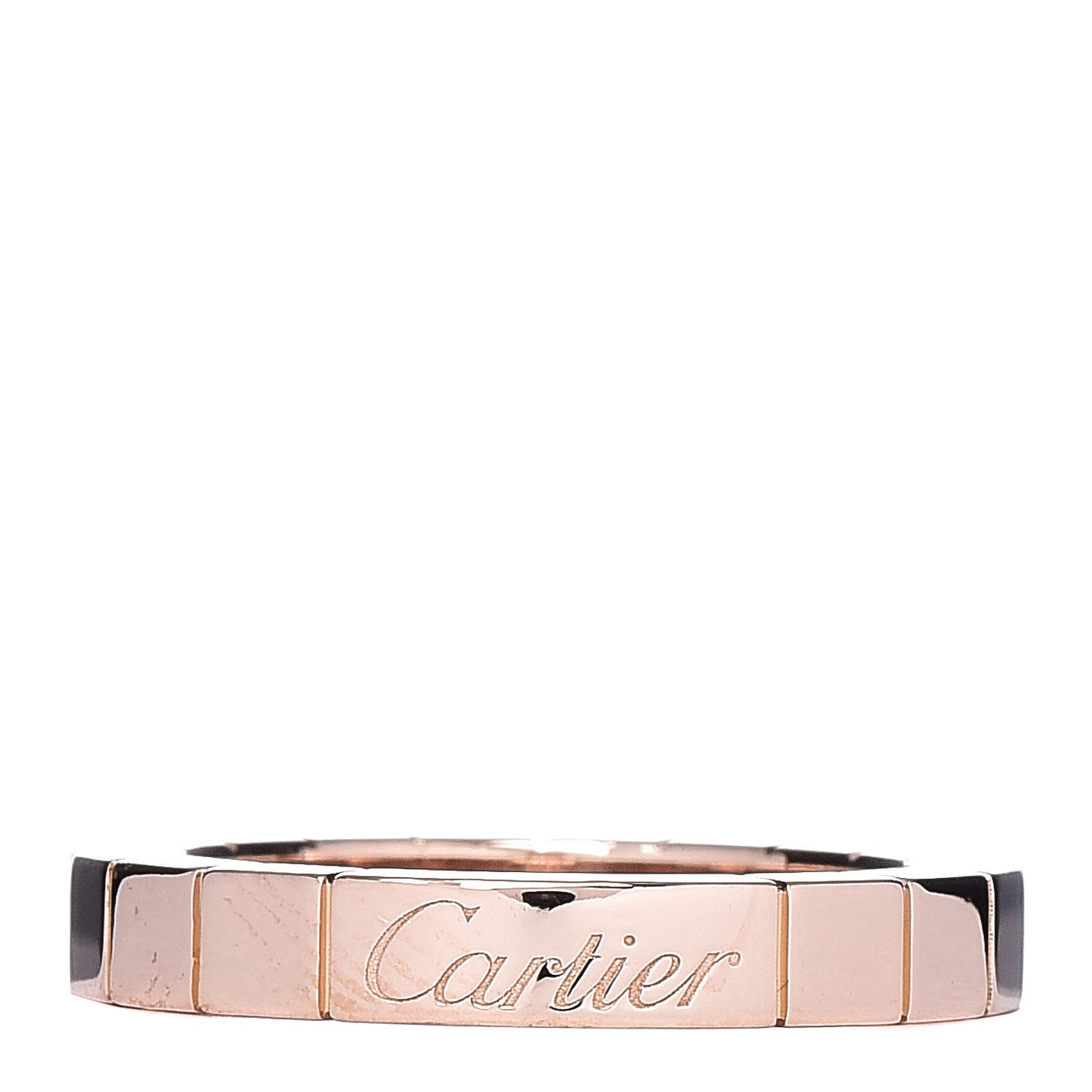 18K Pink Gold 3mm Lanieres Ring 48 4.5