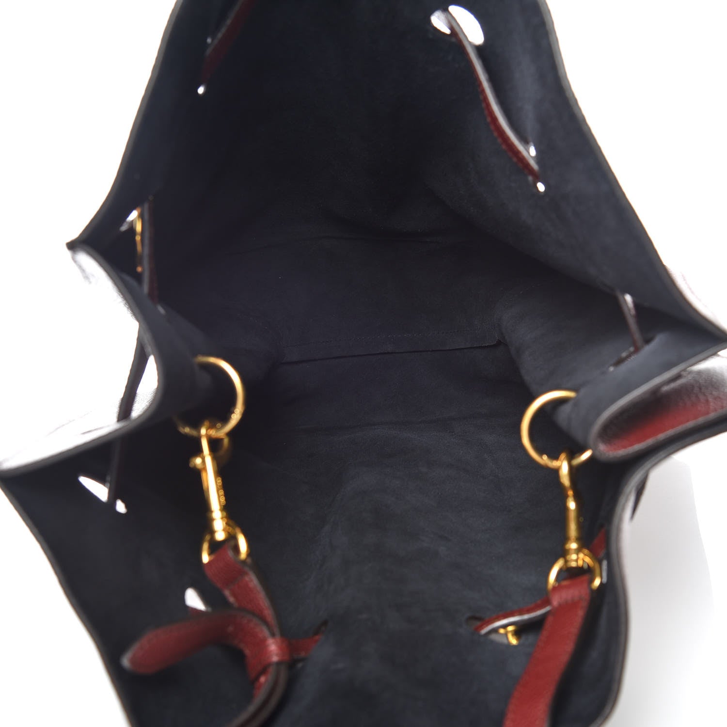 Mulberry Grained Calfskin Small Tyndale Bucket Bag Burgundy 7 of 10