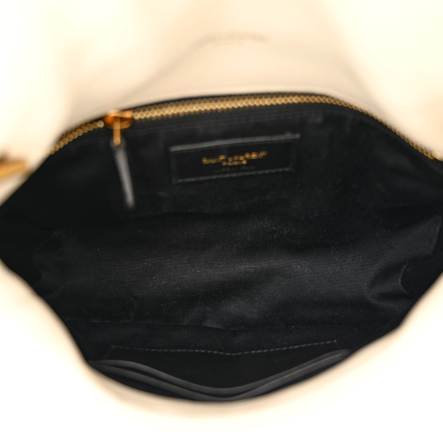 Saint Laurent Lambskin Quilted Toy Loulou Puffer Monogram Chain Satchel Crema Soft 5 of 12