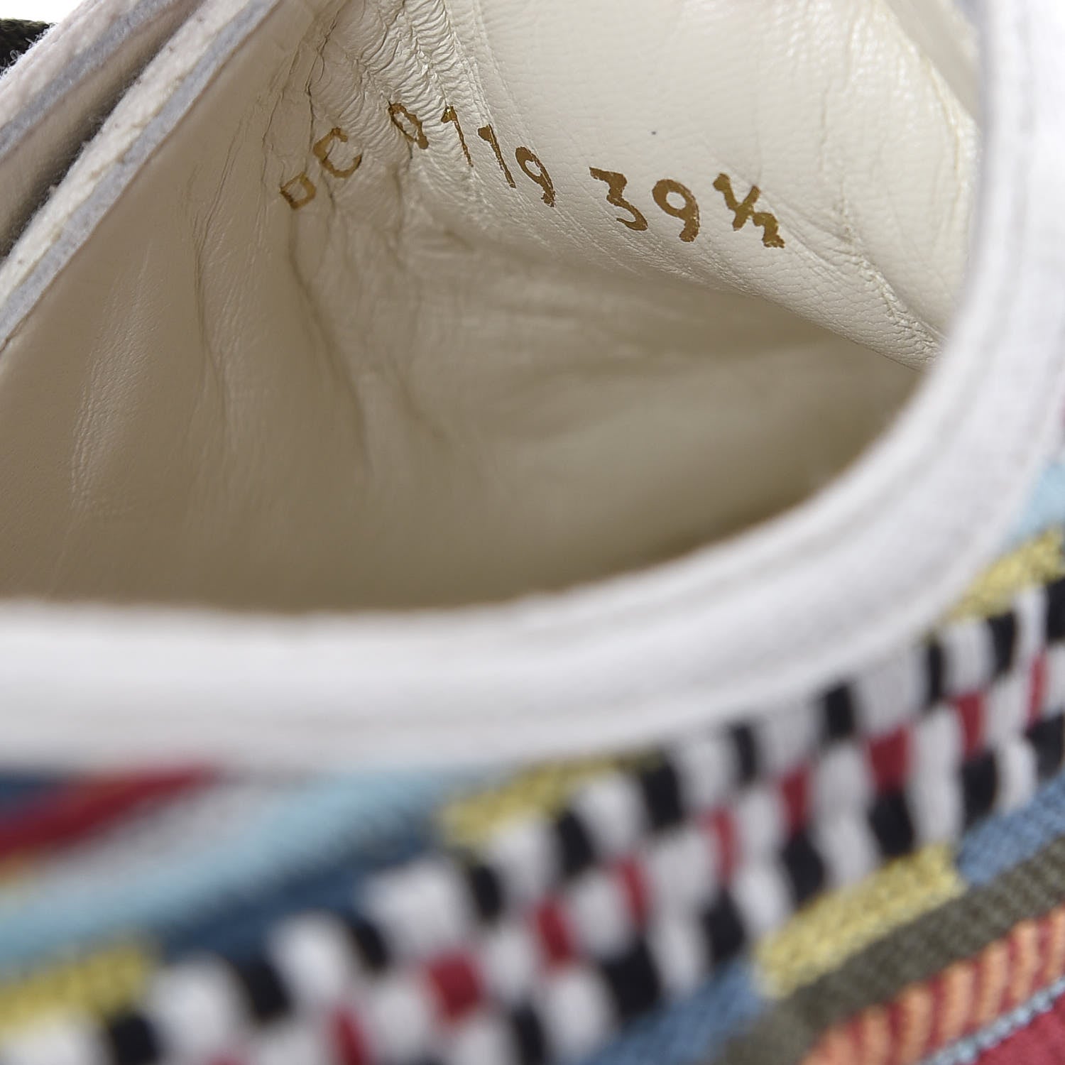 Christian Dior Canvas Ethnic Embroidered Womens Walk'N'Dior Low Top Sneakers 39.5 Fuchsia 8 of 8
