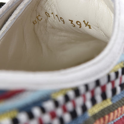 Christian Dior Canvas Ethnic Embroidered Womens Walk'N'Dior Low Top Sneakers 39.5 Fuchsia 8 of 8