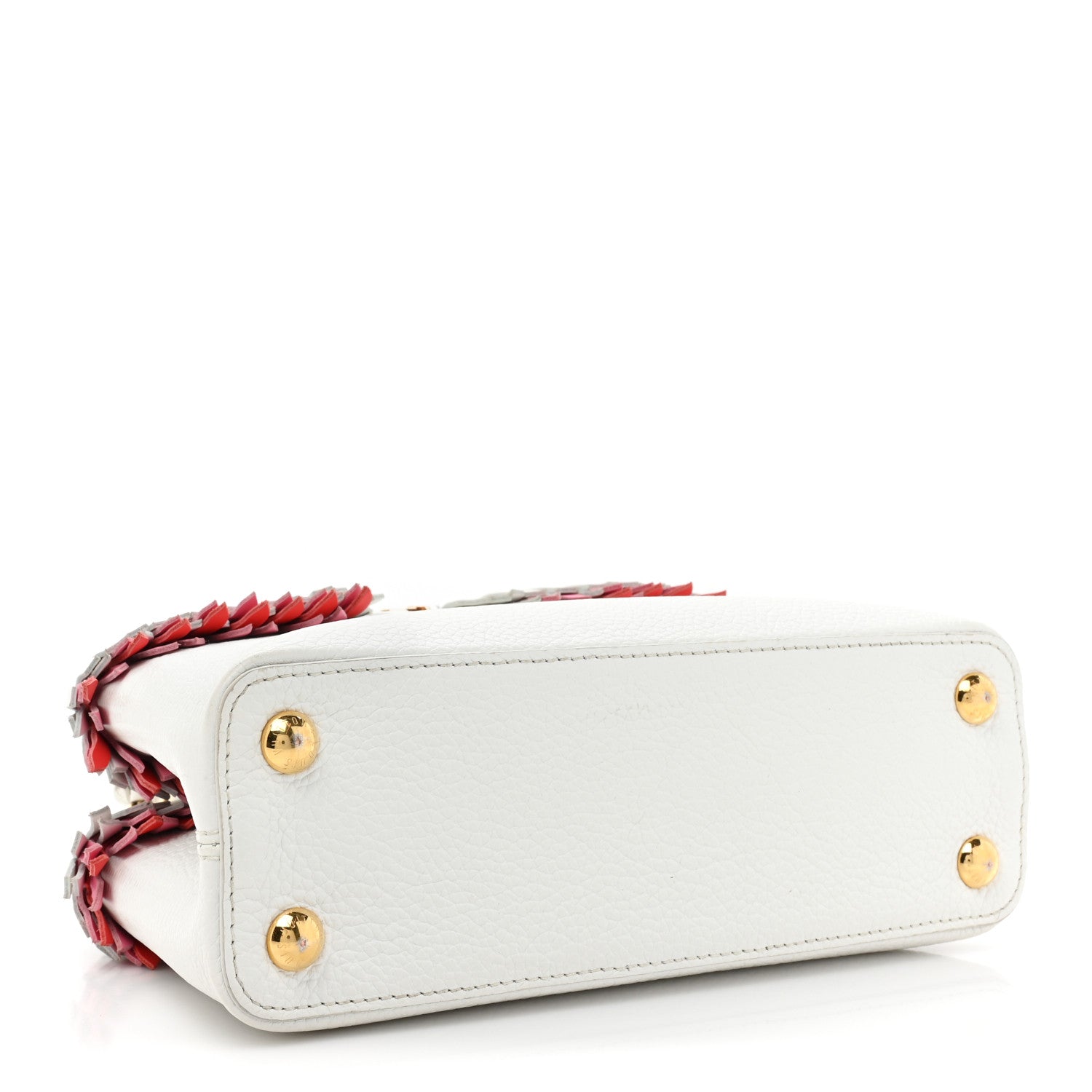 Louis Vuitton Hanami Taurillon Capucines BB White Multicolor 4 of 14