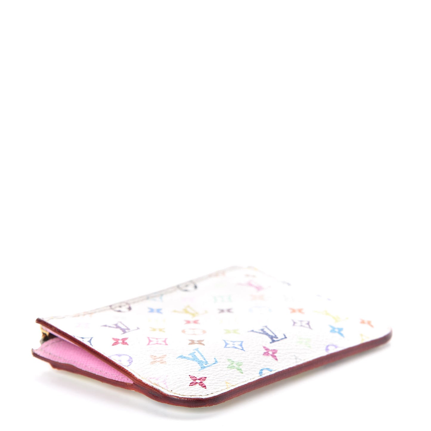Monogram Multicolor Key Pouch White Litchi