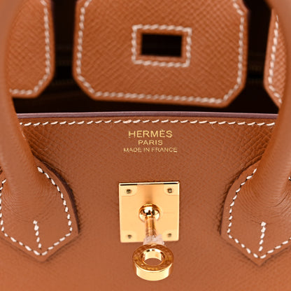 Hermes Epsom Birkin Sellier 25 Gold 7 of 11