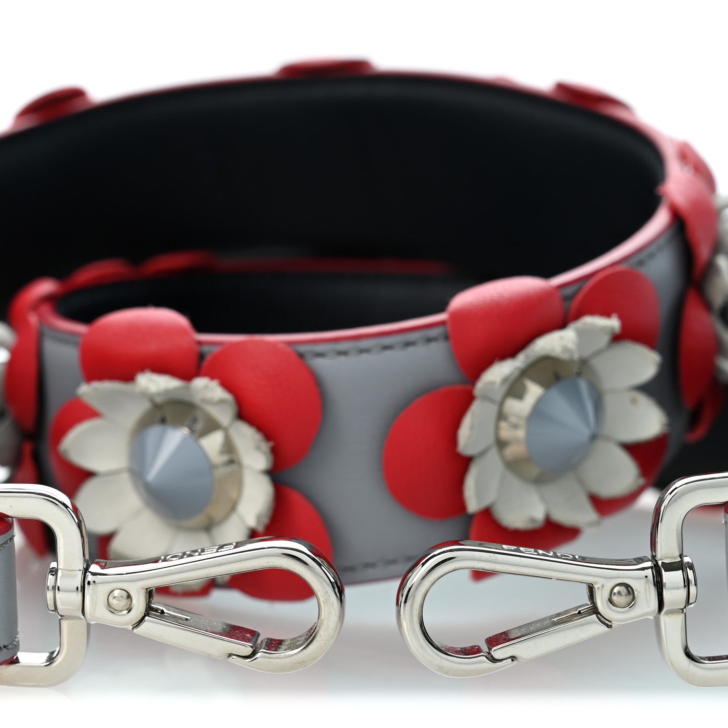 Vitello Dolce Flowerland Studded Strap You Ardesia Blue Notte