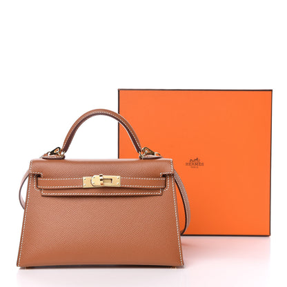 Hermes Epsom Mini Kelly Sellier 20 Gold 33 of 33