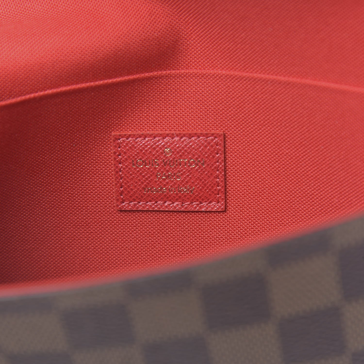 Louis Vuitton Damier Ebene Pochette Felicie Chain Wallet 7 of 10