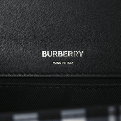 Burberry Nylon Check Small Lola Bag Black White 6 of 12