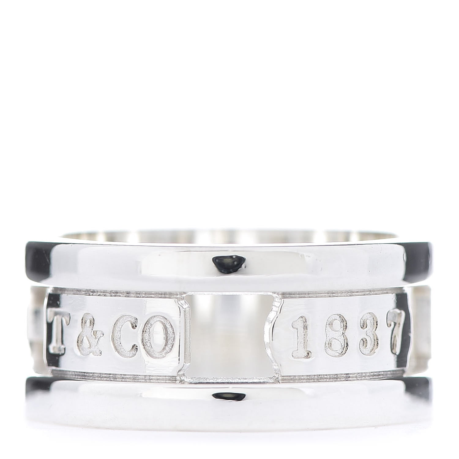 Tiffany Sterling Silver 1837 Elements Ring 58 8.5 1 of 4