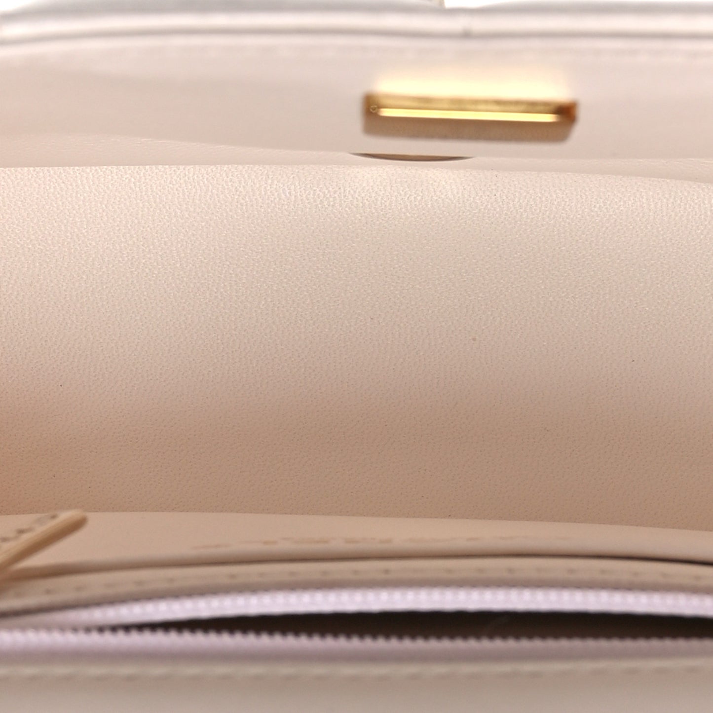 Lambskin Resin Crystal Square Quilted Monacoco Mini Square Flap White