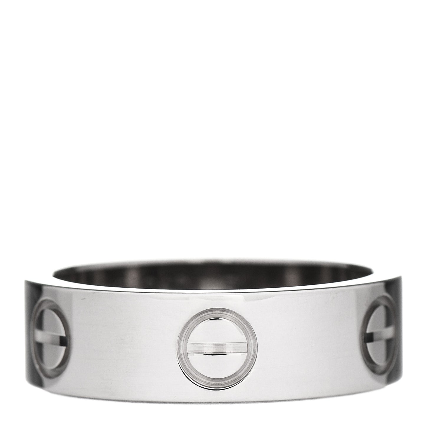 18K White Gold 5.5mm LOVE Ring 51 5.75