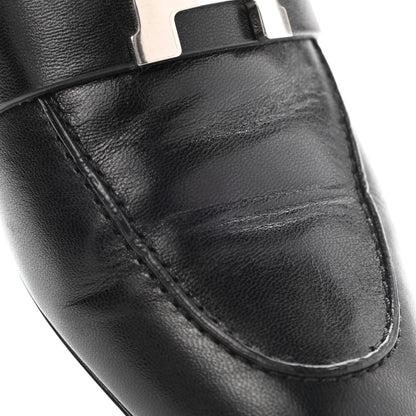 Hermes Goatskin Trocadero Mule 37 Black 9 of 12