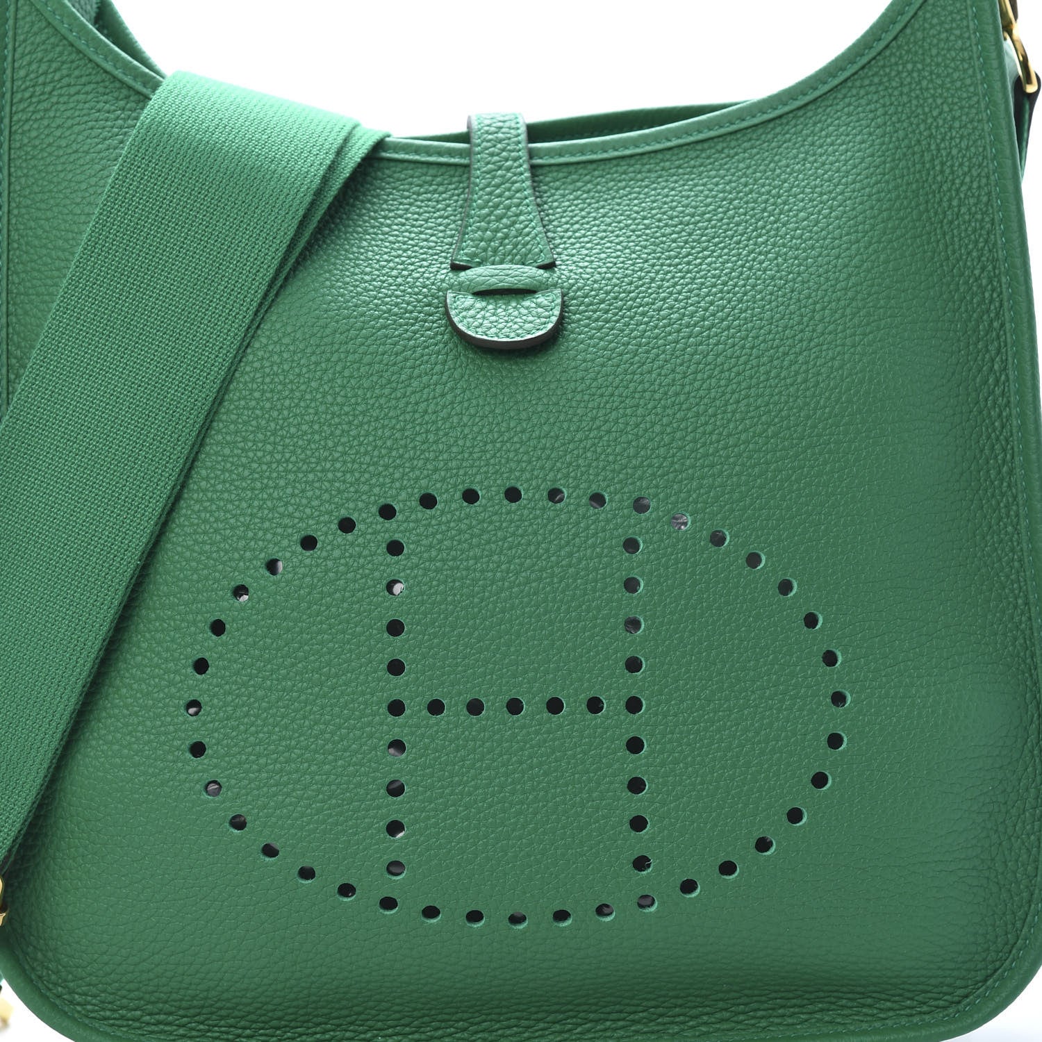 Hermes Taurillon Clemence Evelyne III PM Vert Vertigo 9 of 11