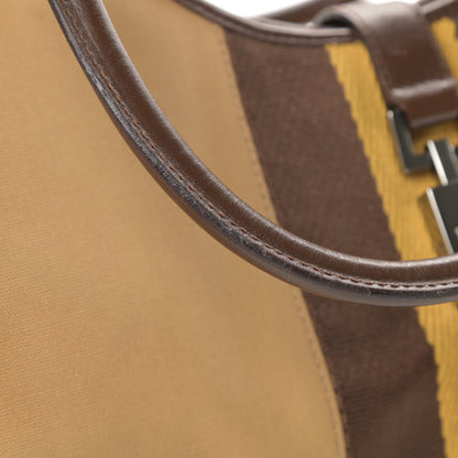 Gucci Canvas Web Small Jackie O Hobo Brown 17 of 20