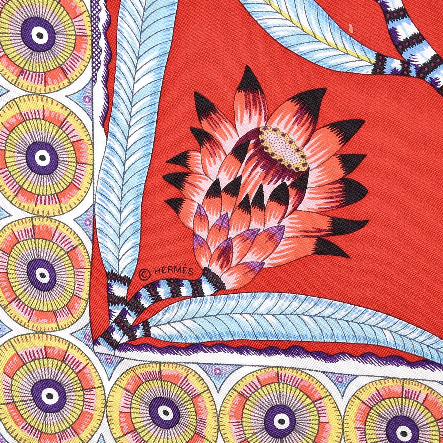 Silk The Savana Dance Pocket Square Scarf Rouge Gris Violine