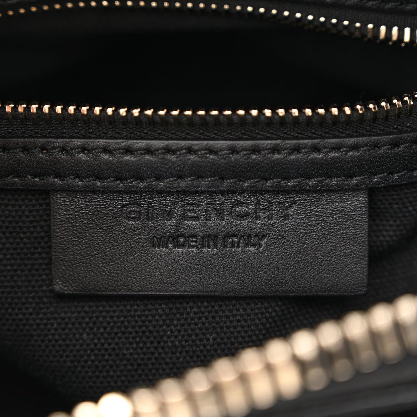 Calfskin Crocodile Embossed Mini Antigona Black
