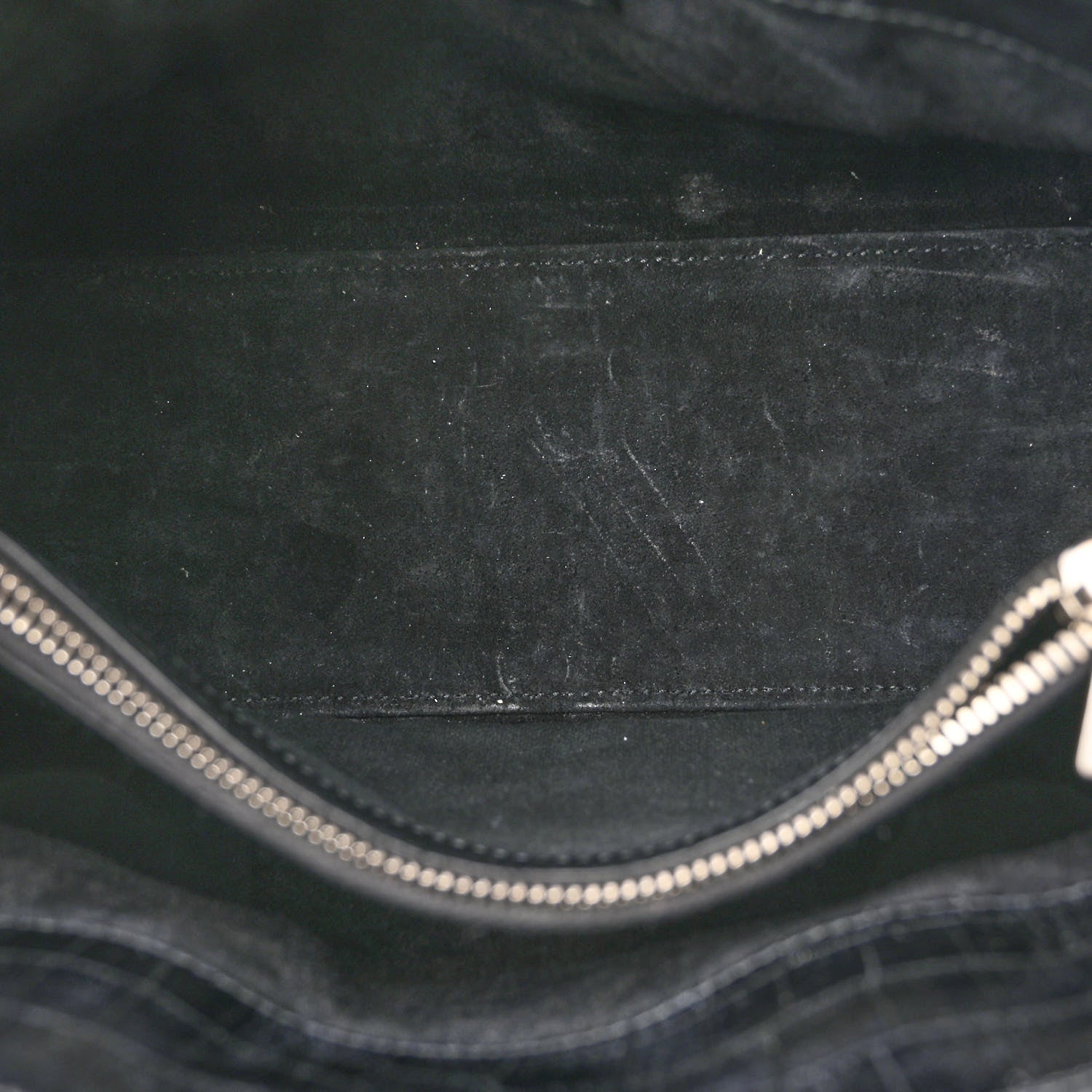 Saint Laurent Calfskin Crocodile Embossed Baby Supple Sac De Jour Black 5 of 10