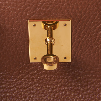 Hermes Taurillon Clemence Birkin 35 Marron D'Inde 23 of 33