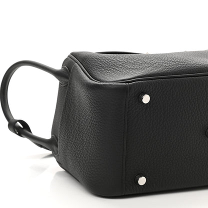 Hermes Taurillon Clemence Lindy 26 Black 8 of 12