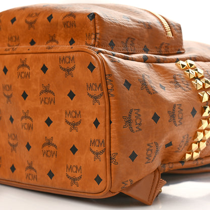 MCM Visetos Medium Side Studs Stark Backpack Cognac 8 of 8