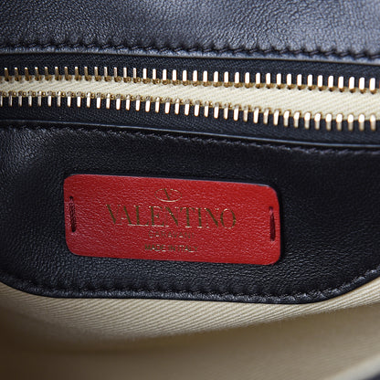 Valentino Garavani Nappa Medium Candystud Top Handle Bag Black Poudre 5 of 8