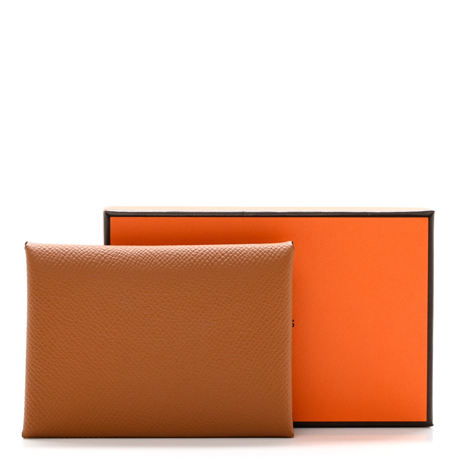 Hermes Epsom Calvi Duo Card Case Gold 6 of 6