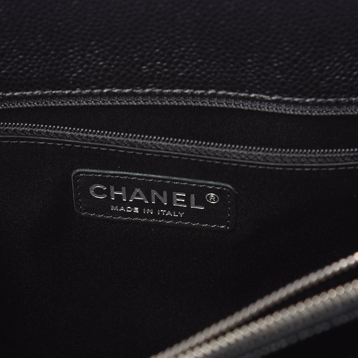 Caviar Quilted Grand Shopping Tote GST Black
