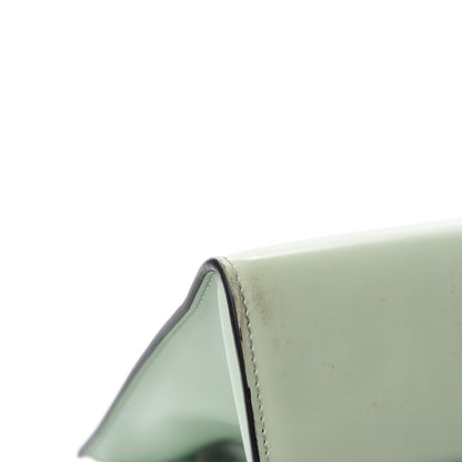 Prada Spazzolato Small Monochrome Top Handle Tote Acquamarina 8 of 16