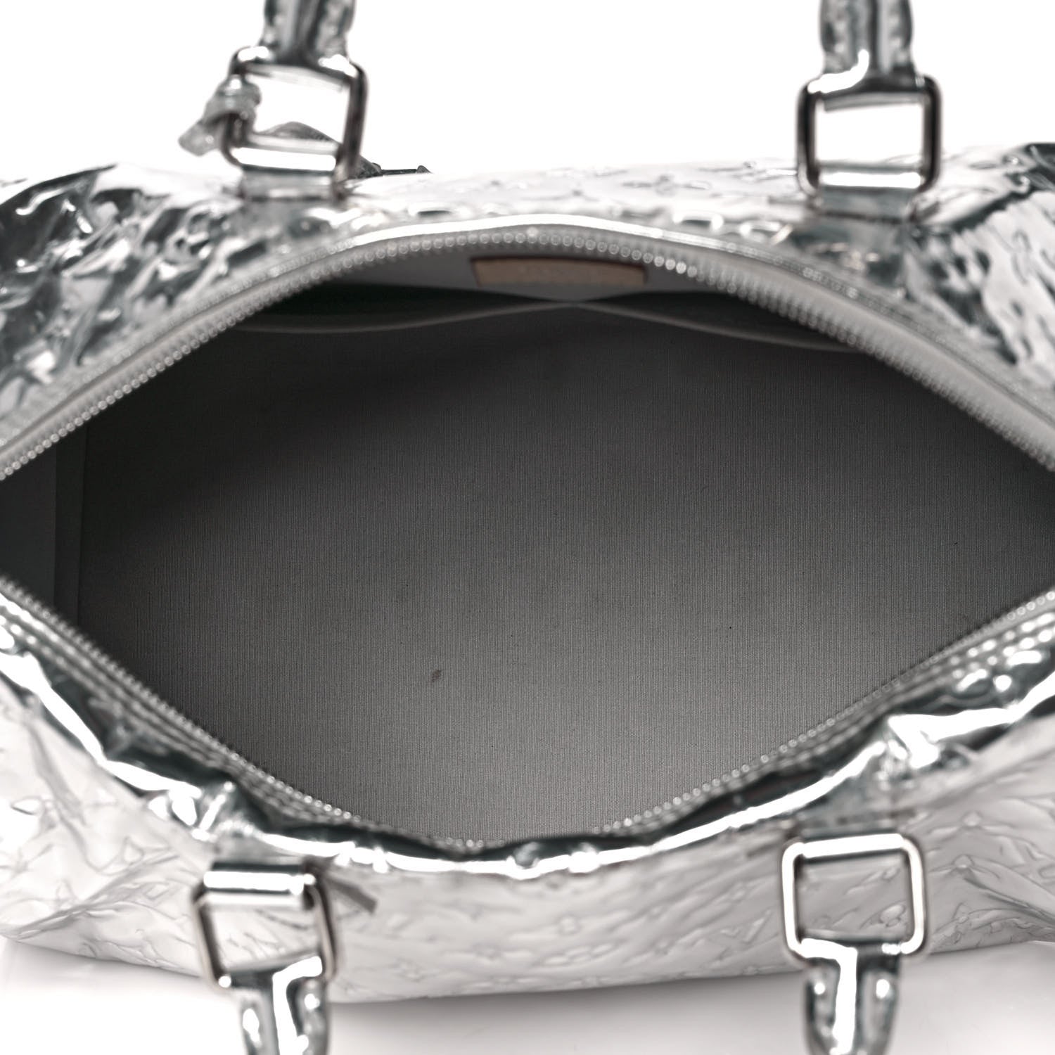 Louis Vuitton Monogram Miroir Speedy 30 Silver 5 of 8