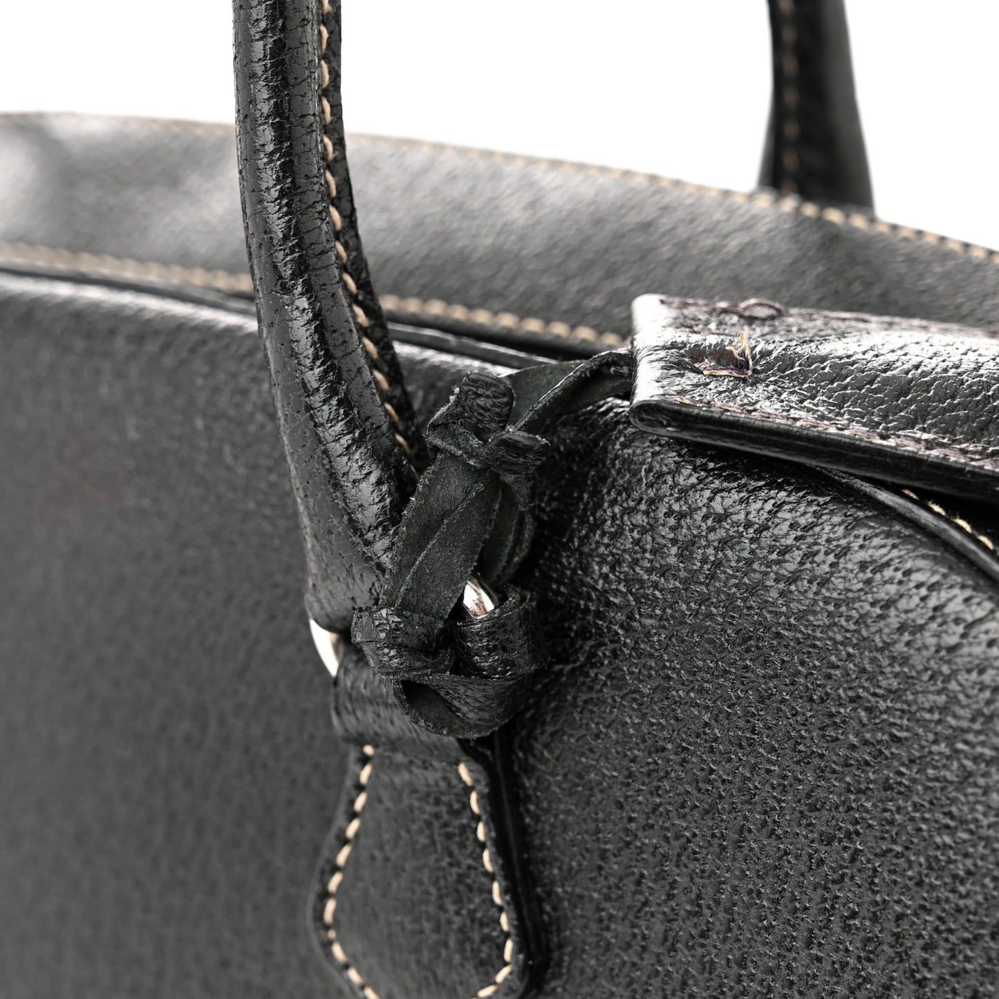 Goatskin Bowling Bag Black