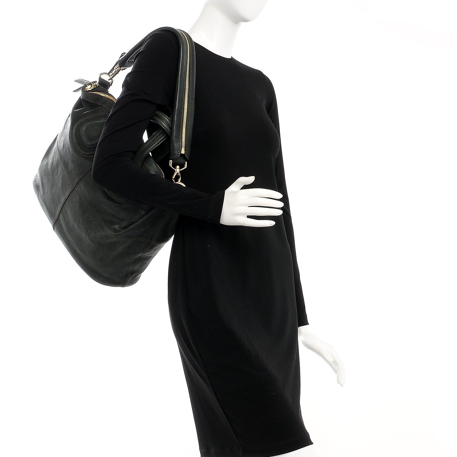 Givenchy Lambskin Medium Nightingale Bottle Green 2 of 8