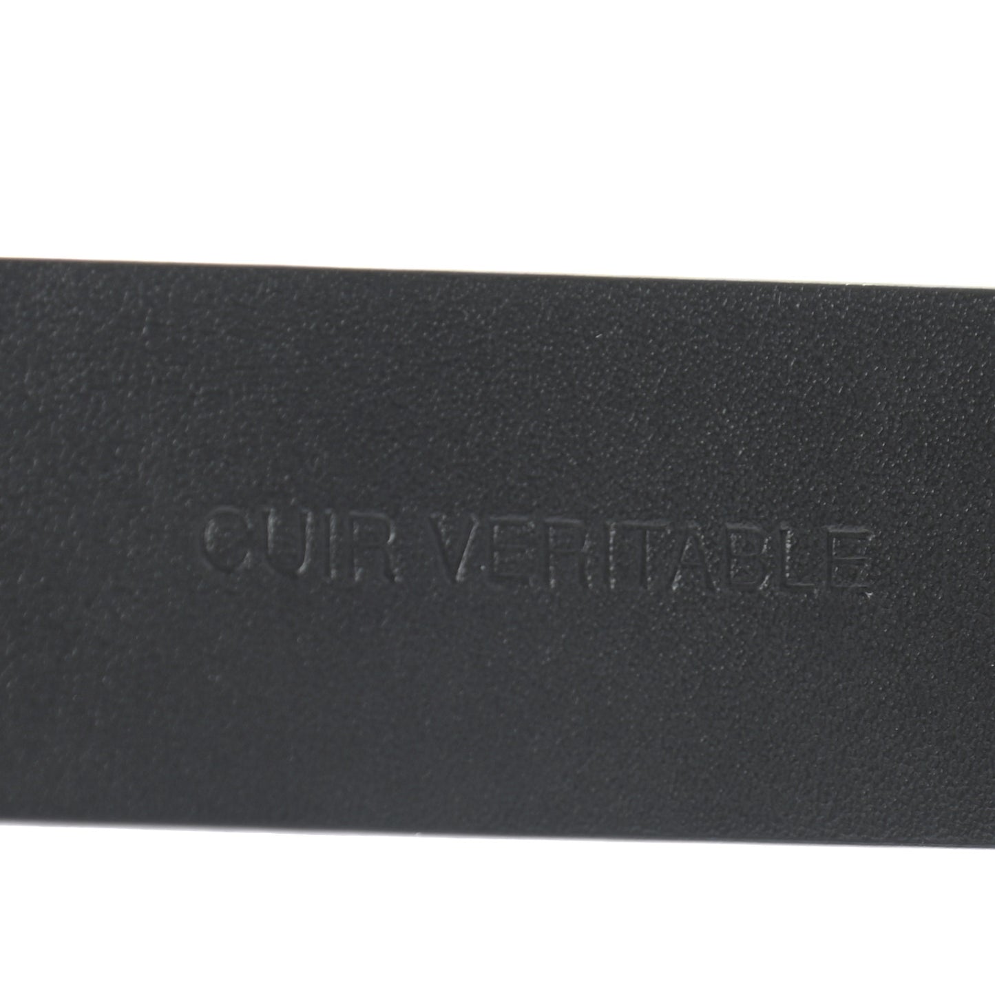 Calfskin Paris Button CC Belt 80 32 Black