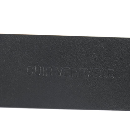 Chanel Calfskin Paris Button CC Belt 80 32 Black 6 of 8