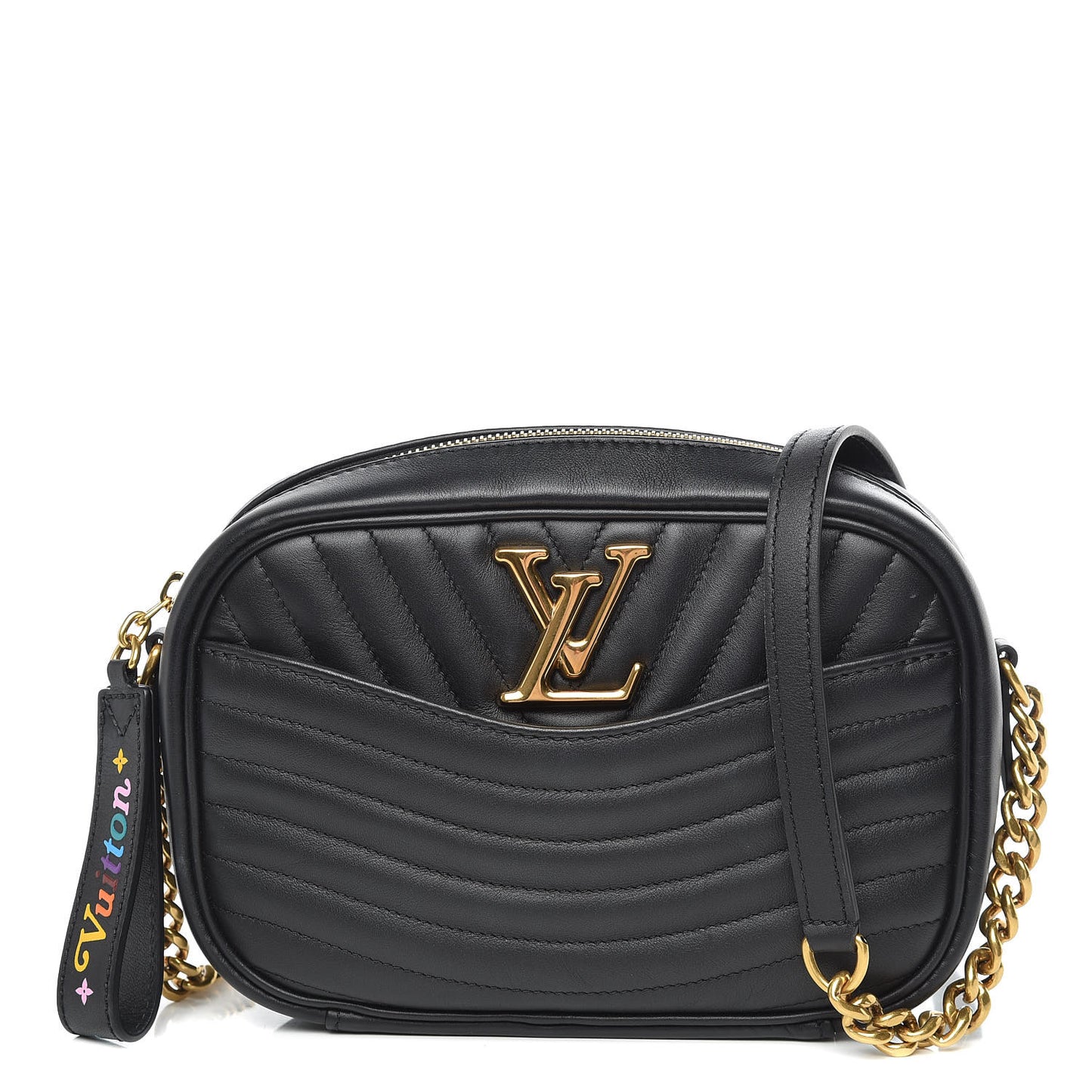Calfskin New Wave Camera Bag Black