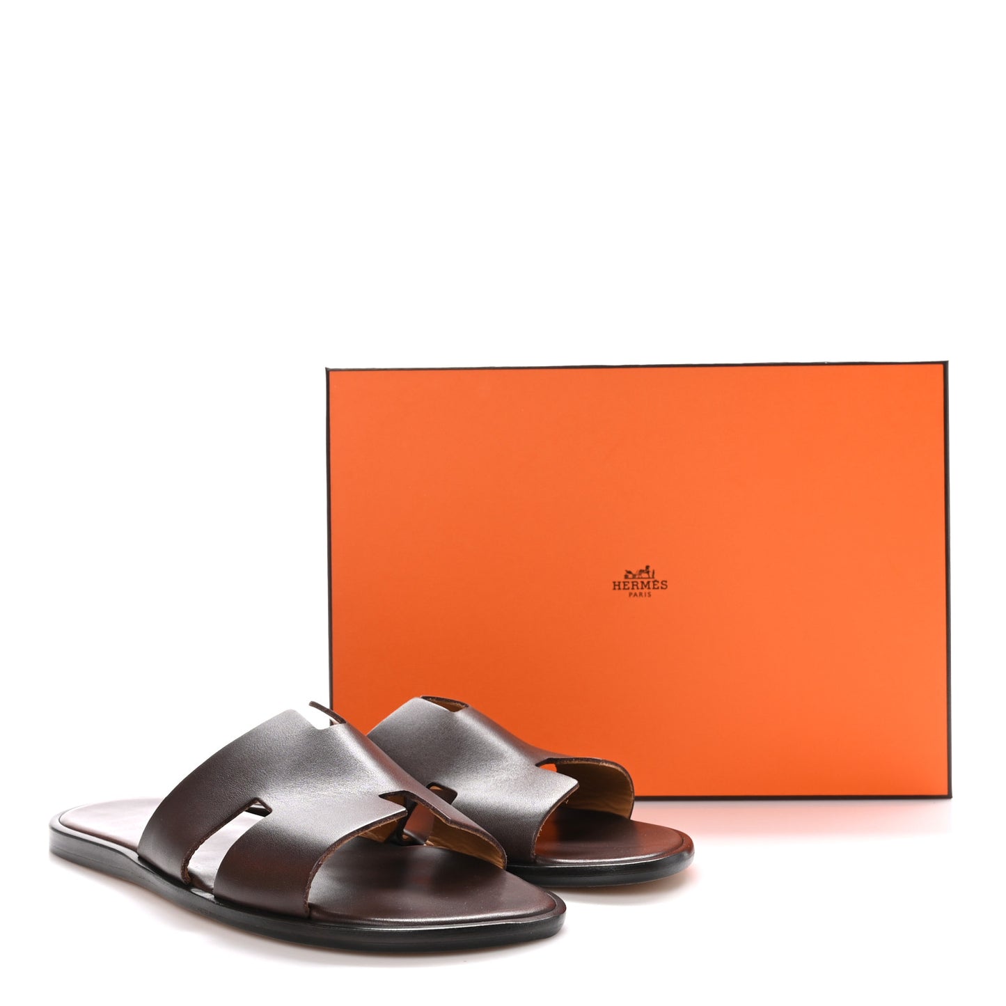 Calfskin Mens Izmir Sandals 44 Moka
