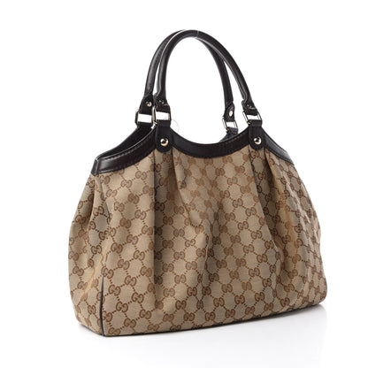 Gucci Monogram Medium Sukey Tote Dark Brown 3 of 12