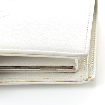 Chanel Caviar Timeless CC French Wallet White 12 of 14