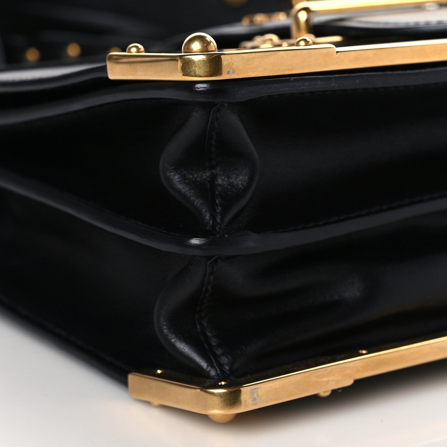 City Calf Saffiano Mini Cahier Bag Black