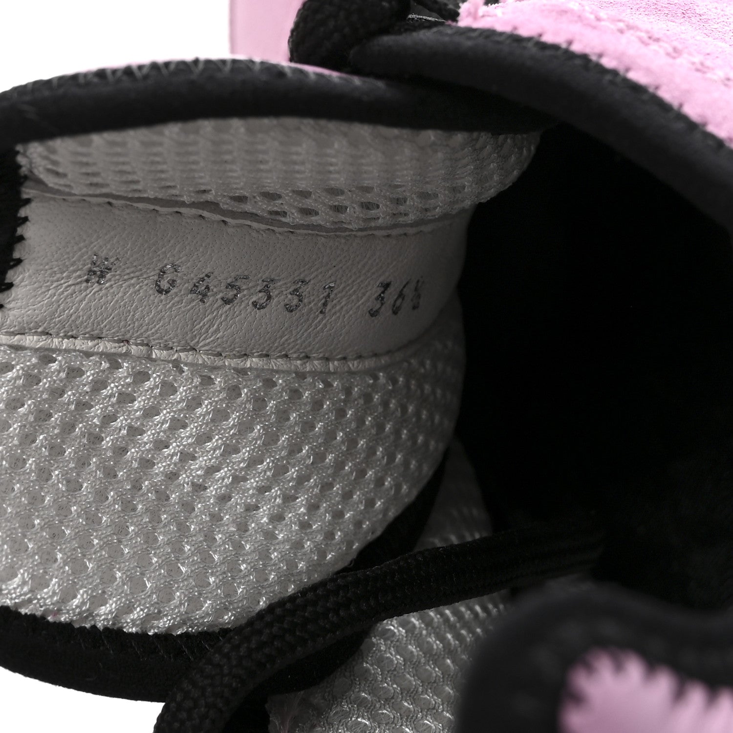 Chanel Suede Calfskin Nylon Grosgrain CC Sneakers 36.5 Dark Pink 9 of 10